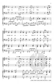Come, Thou Long-Expected Jesus von Pamela Robertson (Download) 