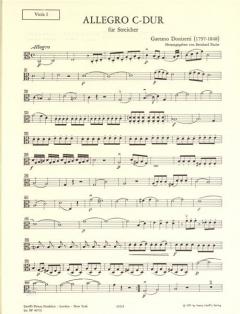 Allegro C-Dur von Gaetano Donizetti 