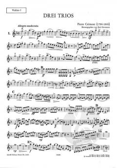 3 leichte Trios op. 13 von Pierre Crémont für 2 Violinen und Cello (oder Viola) im Alle Noten Shop kaufen