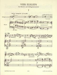 4 Elegien von Harald Genzmer 