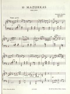 Ausgewählte Klavierwerke Band 4 von Alexander Skrjabin im Alle Noten Shop kaufen