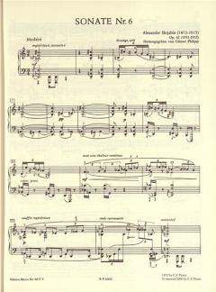 Ausgewählte Klavierwerke Band 6 von Alexander Skrjabin im Alle Noten Shop kaufen