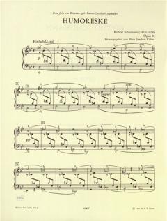 Humoreske in B-Dur op. 20 von Robert Schumann 