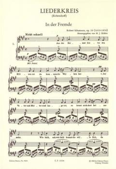 Liederkreis op. 39 von Robert Schumann 