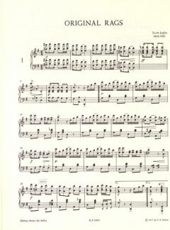 Ragtimes Band 1 von Scott Joplin 