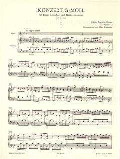 Konzert g-Moll QV 5: 193 von Johann Joachim Quantz für Flöte, Streicher und Basso continuo im Alle Noten Shop kaufen