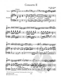 Konzert Nr. 2 E-Dur BWV 1042 von Johann Sebastian Bach 