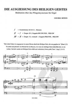 Die Ausgießung des Heiligen Geistes für Orgel von Georg Bönn im Alle Noten Shop kaufen (Partitur)