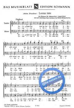 Locus Iste für Männerchor (Anton Bruckner) 