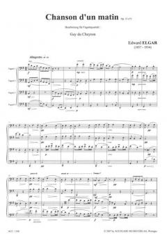 Chanson d'un matin / Salut d'amour (du Cheyron) (Edward Elgar) 