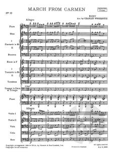 March from Carmen for Orchestra von Charles Woodhouse 