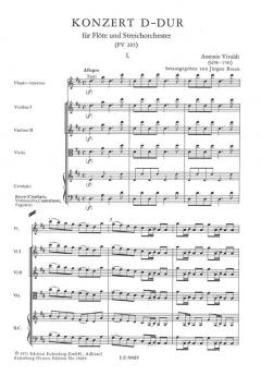 Konzert für Flöte D-Dur PV 205 von Antonio Vivaldi 