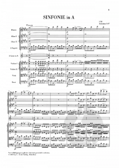 Sinfonie A-dur Hob I:87 von Joseph Haydn 