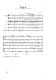 Streichsextett Nr. 2 G-dur op. 36 von Johannes Brahms im Alle Noten Shop kaufen
