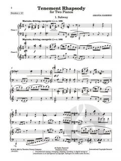 Tenement Rhapsody von Amanda Harberg für 2 Klaviere im Alle Noten Shop kaufen (Partitur)