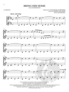 Broadway Songs for 2 Clarinets 