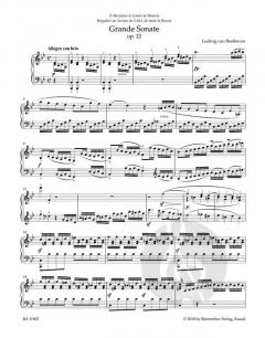 Grande Sonate in B op. 22 von Ludwig van Beethoven (Download) 