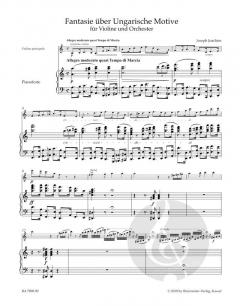 Fantasie über Ungarische Motive (1850) - Fantasie über Irische [Schottische] Motive (1852) von Joseph Joachim für Violine und Orchester im Alle Noten Shop kaufen