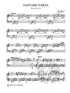 Fantasie in d-moll KV 397 von Wolfgang Amadeus Mozart 