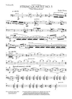 String Quartet No. 5 The Miraculous von Bright Sheng 