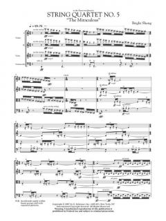String Quartet No. 5 The Miraculous von Bright Sheng 