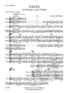 Danza von Vaclav Nelhybel für Streichorchester im Alle Noten Shop kaufen