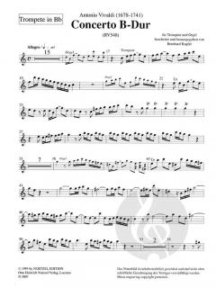 Concerto B-Dur von Antonio Vivaldi für Trompete und Orgel im Alle Noten Shop kaufen
