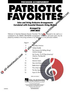 Patriotic Favorites for Strings von John Moss 