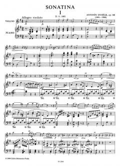 Sonatine G-dur op. 100 von Antonín Dvorák 