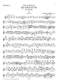 Streichquartett 9 d-Moll op. 34 von Antonín Dvorák im Alle Noten Shop kaufen (Stimmensatz)