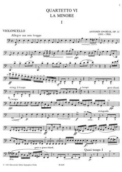 Streichquartett Nr. 6 a-Moll op. 12 von Antonín Dvorák im Alle Noten Shop kaufen (Stimmensatz)