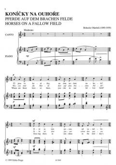 4 Lieder zu Texten böhmischer Volkspoesie von Bohuslav Martinu 