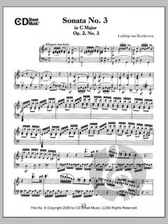 Sonata No. 3 In C Major, Op. 2, No. 3 von Ludwig van Beethoven 