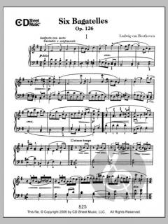 Bagatelles (6), Op. 126 von Ludwig van Beethoven 