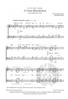 A Clare Benediction (John Rutter) 