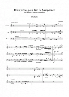 2 pièces pour Trio de Saxophones von Ton Verhiel (Download) 