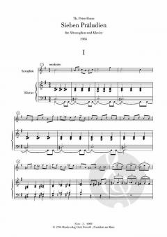 7 Praeludien von Thomas Peter-Horas 