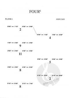 Four 6 von John Cage 