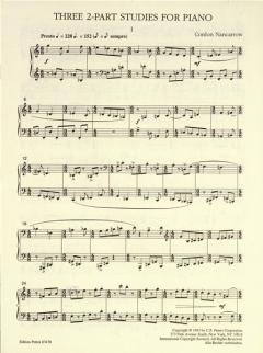 3 Two-Part Studies for Piano von Conlon Nancarrow 