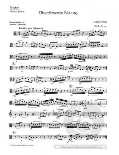 Divertimento Nr. 109 C-Dur Hob.XI:109 von Joseph Haydn 