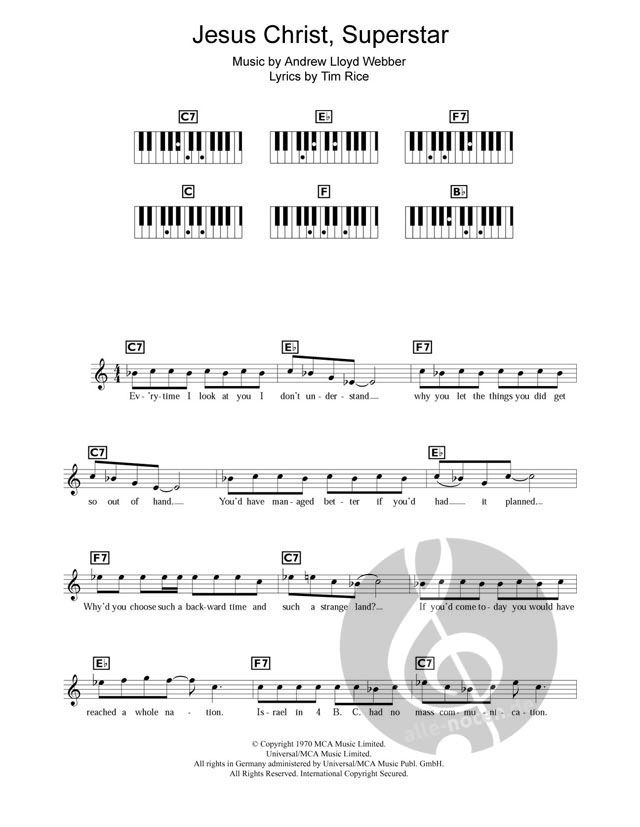 Jesus Christ, Superstar by Andrew Lloyd Webber (Download) » Songbooks