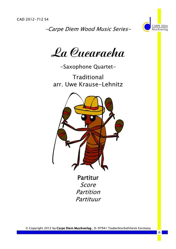 La Cucaracha » Saxophone Sheet Music