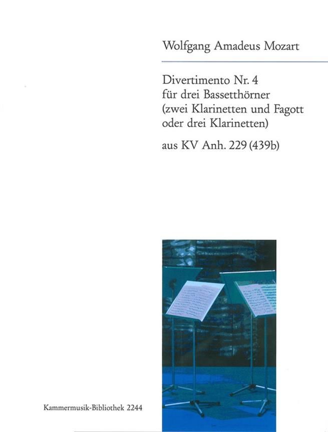 Divertimento Nr. 4 B-dur KV Anh. 229 by Wolfgang Amadeus Mozart