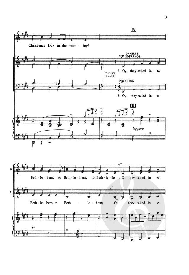 I saw three ships by John Rutter (Download) » Mixed Choir Sheet Music