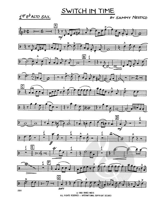 Switch In Time by Basie » Jazz Ensemble Sheet Music