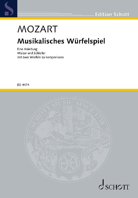Musikalisches Würfelspiel by Wolfgang Amadeus Mozart » Piano Sheet Music