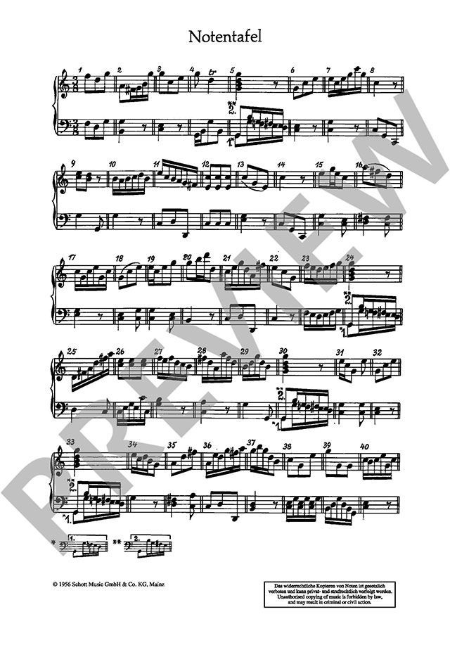 Musikalisches Würfelspiel by Wolfgang Amadeus Mozart » Piano Sheet Music