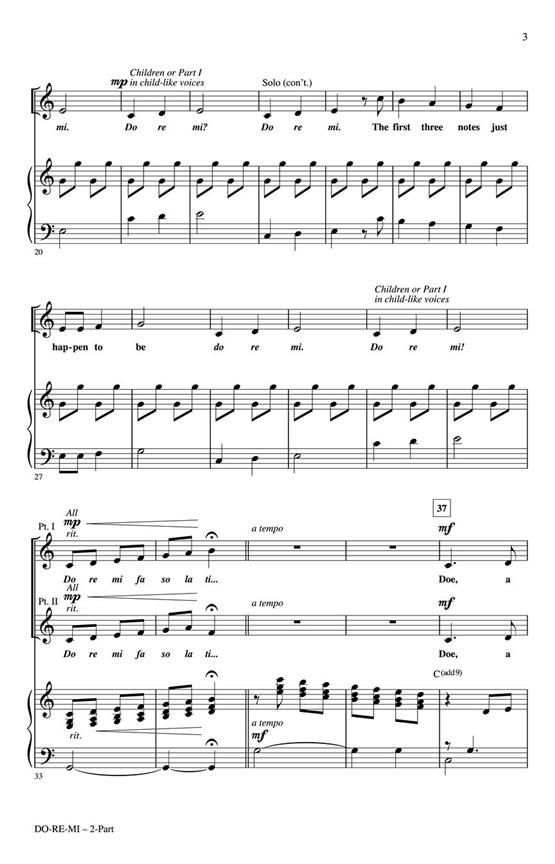 Do-Re-Mi (Richard Rodgers) » Sheet Music for Children's Choir
