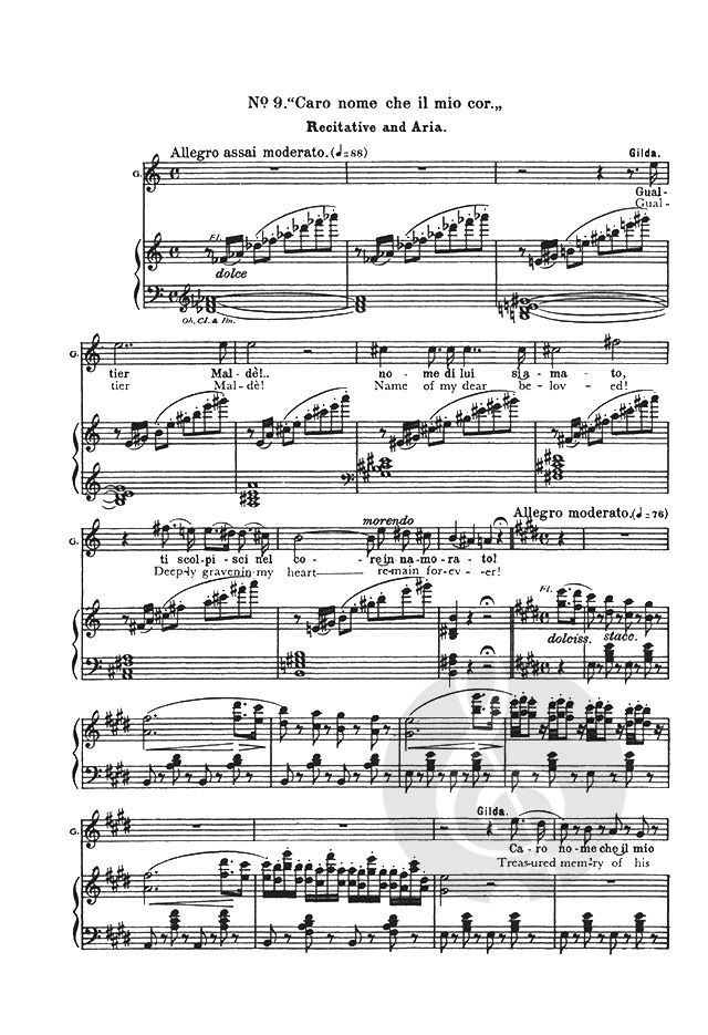 Rigoletto by Giuseppe Verdi » Vocal Sheet Music - GS33828
