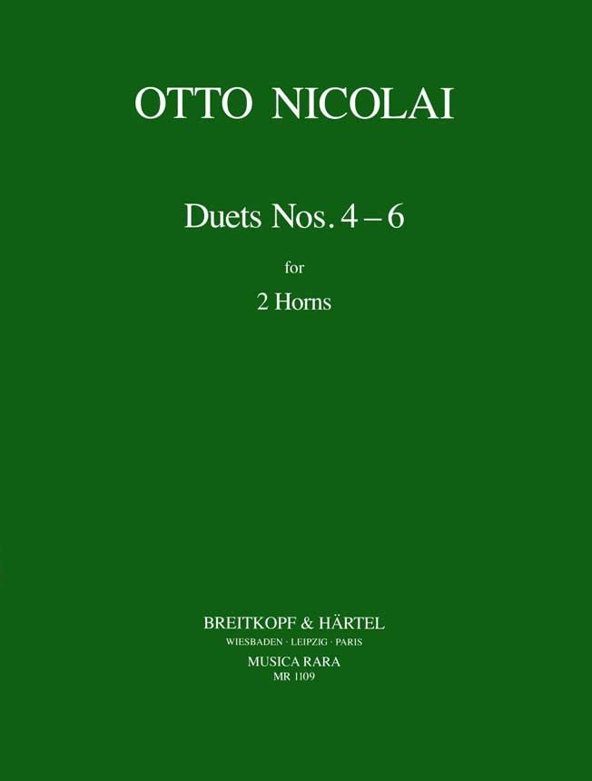 Duos Nr. 4-6 by Otto Nicolai » Horn Sheet Music